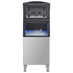 Commercial Ice Maker Storage Bin, 300 LBS Capacity Ice-Bin, Commercial Ice Storage Bin with Adjustable Anti-slip Rubber Feet