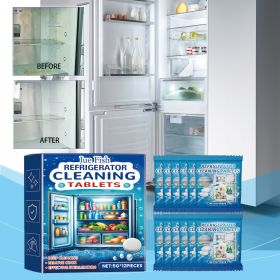 Refrigerator Care Dissolvable Tabs, Fridge Interior Food Residue & Mixed Stuffy Odor Lightening Tablets
