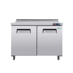 48" Coolchef Mega Top Refrigerated Sandwich Prep Table.NSF, ETL & DOE Certified.Energy-Efficient.Commercial-Grade Stainless Steel.Easy Maintenanc