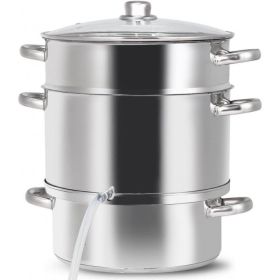 potsHome Creative Ideal Choice Stainless Steel Fruit Juicer Steamer