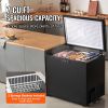 Chest Freezer, 5.4 Cu.ft / 153 L Compact Deep Freezer, Free Standing Top Open Door Compact Freezers with 2 Removable Baskets & Adjustable Thermostat