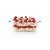 Square Deep Glass Baking Dish 8"Ã—8", 2.5 Qt, Oven Microwave Freezer Dishwasher Safe