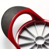 Stainless Steel Apple Slicer Corer, 12 Blade Sharp Apple Slicer Large, Ergonomic Plastic Handle Non-slip And Easy To Hold