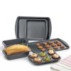 Non-Stick Bakeware Sets 6 Piece, Easy for Release and Clean up, Carbon Steel, Gray