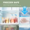 Reusable Bags Dishwasher Safe, BPA Free Reusable Freezer Bags Stand Up, Leakproof Silicone Bags for Food Storage Containers, Salad Fruit,Vegetables