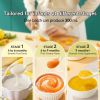 Baby Food Maker, Glass Baby Food Processor with 6 Blades, One Step Cook Grinding, 3 Stage, Touch Screen Control