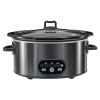 6/8 Quart Slow Cooker with 3 Cooking Settings, Non-Stick Ceramic Inner Pot, Dishwasher-Safe Lid, and Multi-Functional.
