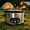 6/8 Quart Slow Cooker with 3 Cooking Settings, Non-Stick Ceramic Inner Pot, Dishwasher-Safe Lid, and Multi-Functional.